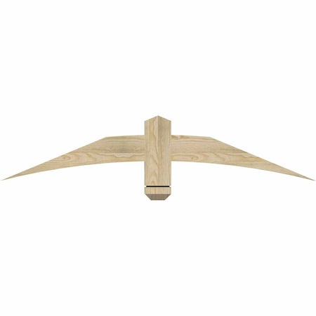 Ekena Millwork Bellingham Rough Sawn Timber Gable Bracket, Douglas Fir, 48"W x 10"H x 2"D x 4"F, 5/12 Pitch GBW048X10X0204BEL00RDF